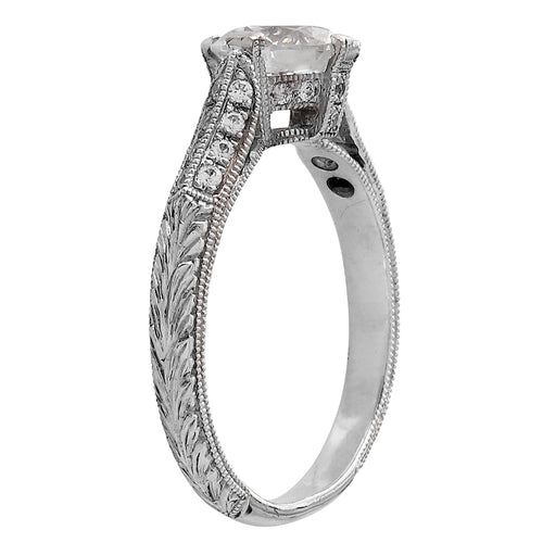 White Gold Semi-Mount Engagement Ring