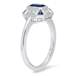 Diamond & Sapphire Mount Ring