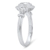 Vintage Inspired Diamond & Semi-Mount Halo Center Ring