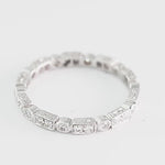 Round Diamond Rectangle and Circle Eternity Band (Video View)