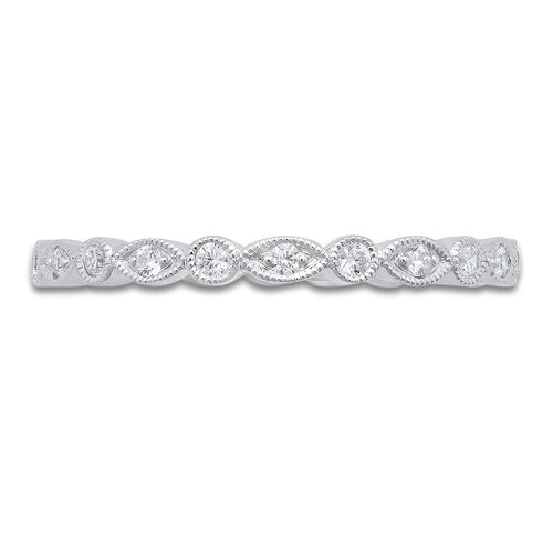 Marquise and Round Shape Alternating with Round Diamonds