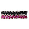 Staggered Baguette Cut Ruby and Onyx Eternity Band