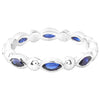 Marquise Cut Sapphire Eternity Band