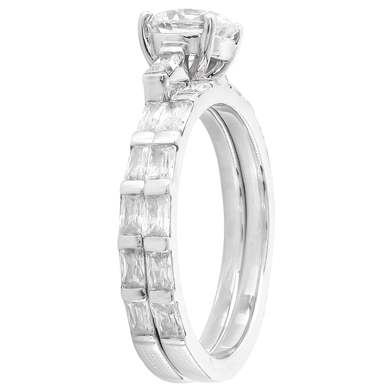 Baguette Diamonds Engagement Set