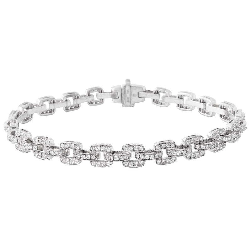 Diamond Chain Link Bracelet