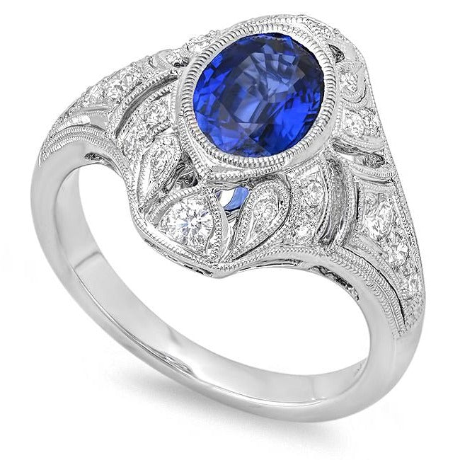 Sapphire and Diamond Ring | Beverley K