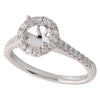 Diamond Halo Semi-Mount Ring