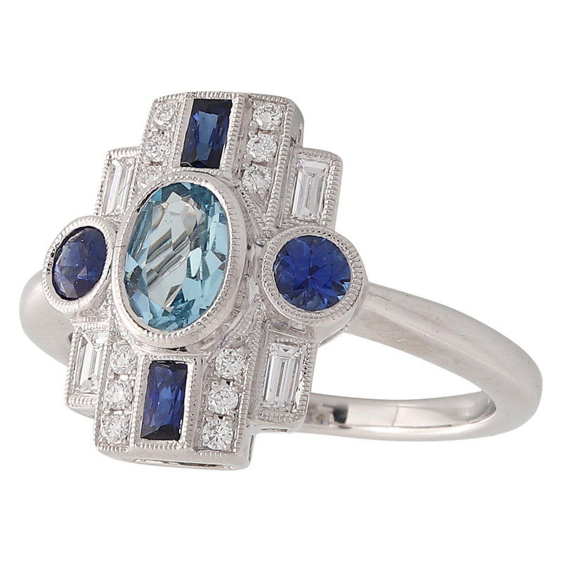 Art Deco Inspired Mount Ring