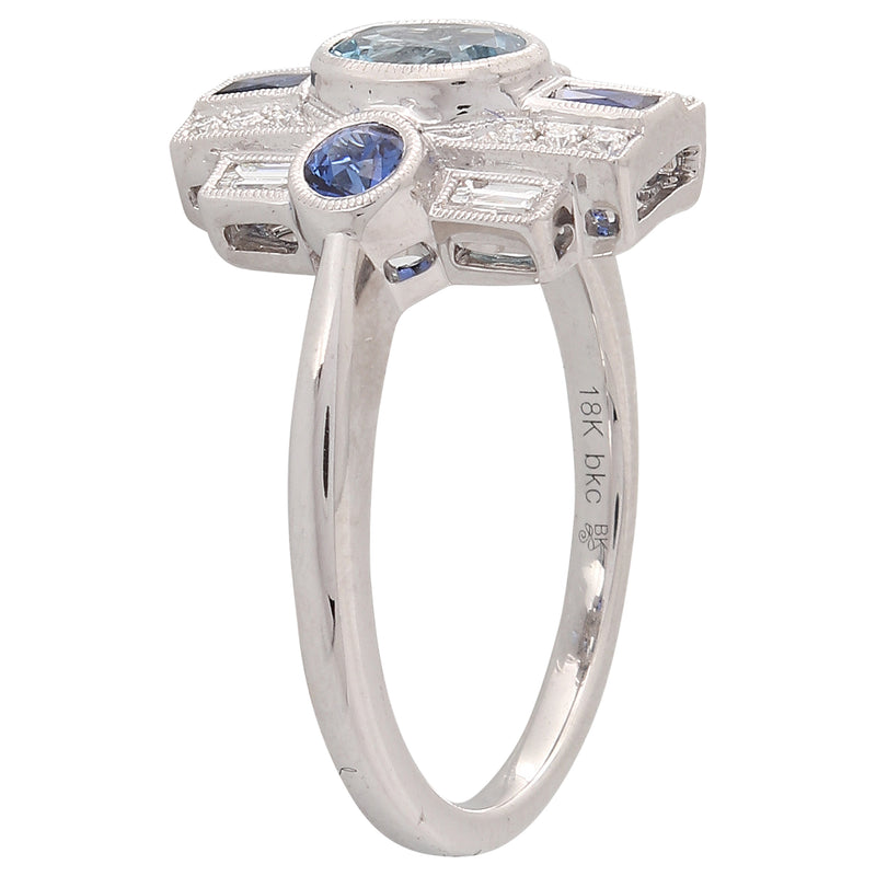 Art Deco Inspired Mount Ring