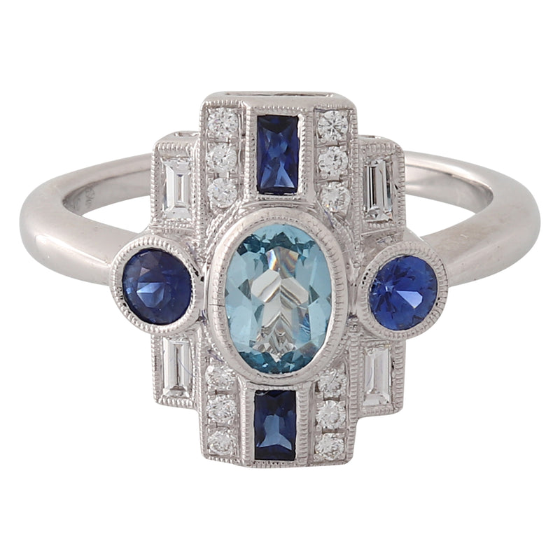 Art Deco Inspired Mount Ring