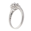 Diamond Halo Engagement Oval Semi-Mount Ring