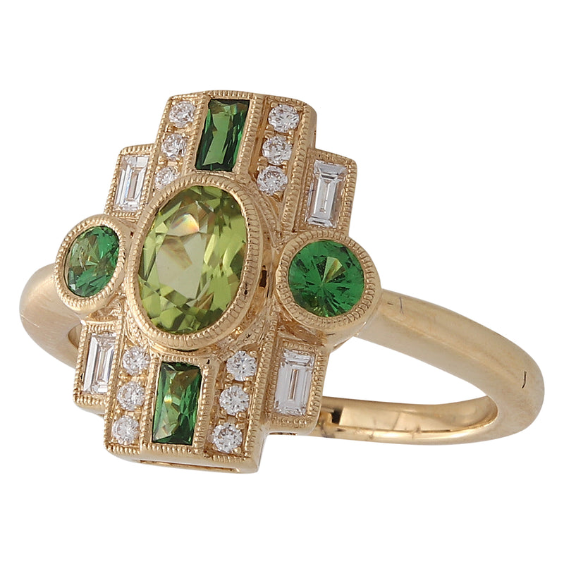 Art Deco Inspired Mount Ring