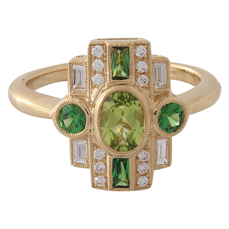 Art Deco Inspired Mount Ring