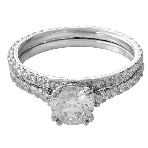 Round Diamond Engagement Semi-Mount Set