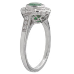 Diamond & Emerald Mount Ring