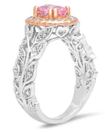 Diamond & Morganite Mount Center Ring