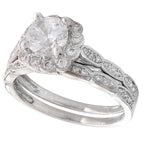 Diamond Band & Halo Engagement Semi-Mount Set