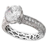 Vintage Inspired Diamond Engagement Semi-Mount