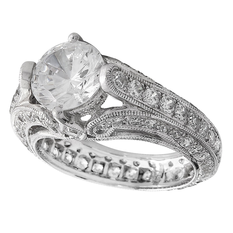 White Gold Diamond Semi-Mount Ring