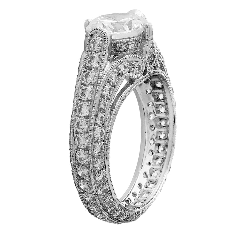 White Gold Diamond Semi-Mount Ring