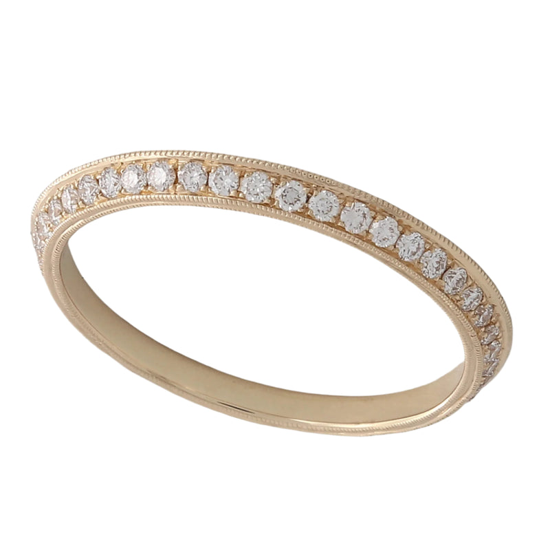 Diamonds Eternity with Yellow Gold Angle Band