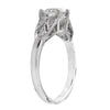 Vintage Inspired White Gold Diamond Semi-Mount Ring