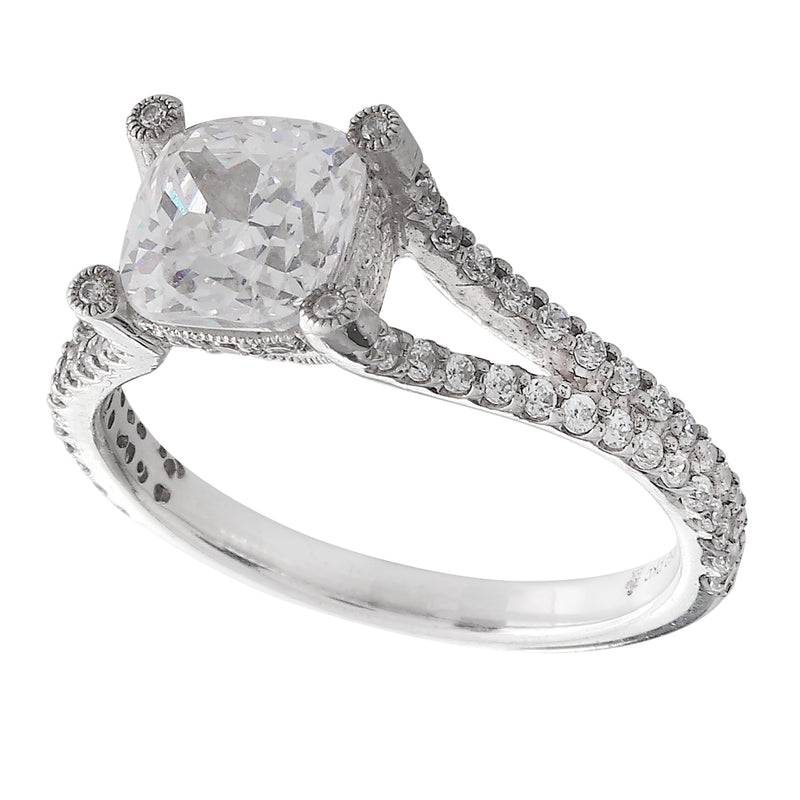 Diamond Halo Semi-Mount Ring