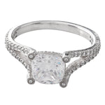 Diamond Halo Semi-Mount Ring