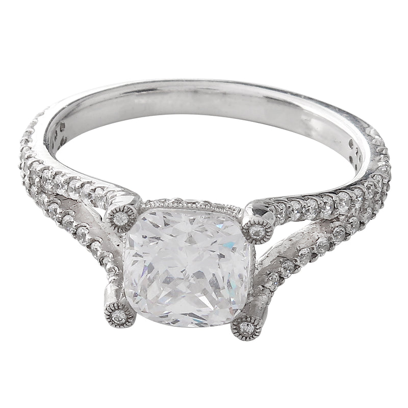 Diamond Halo Semi-Mount Ring