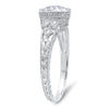 White Diamond Semi-Mount Ring