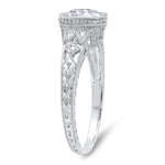 White Diamond Semi-Mount Ring
