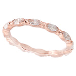 MARQUISE DIAMOND ETERNITY ROSE GOLD BAND