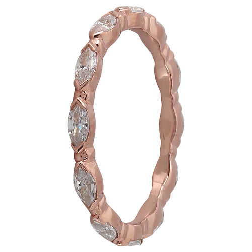 MARQUISE DIAMOND ETERNITY ROSE GOLD BAND