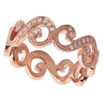 SWIRL ETERNITY ROSE GOLD BAND