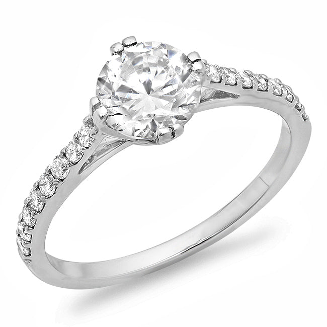 Diamond Engagement Semi-Mount Ring
