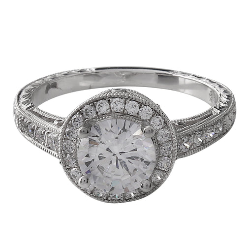 Diamond Engagement Semi-Mount Halo Ring