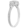 Bezel Set Cushion Center Engagement Semi-Mount