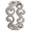 SWIRL ETERNITY WHITE GOLD BAND