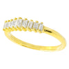 CHANNEL SET BAGUETTE DIAMOND YELLOW GOLD RING