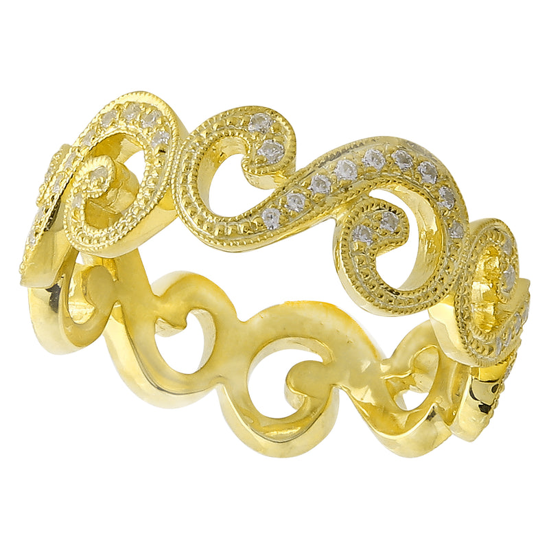 SWIRL ETERNITY YELLOW BAND