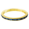 SAPPHIRE SET 3/4 WAY AROUND YELLOW GOLD BAND