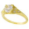 DIAMOND MOUNT CENTER YELLOW RING