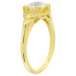 DIAMOND MOUNT CENTER YELLOW RING