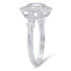 Diamond Halo Engagement Semi-Mount Ring