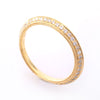 Diamonds Eternity with Yellow Gold Angle Band