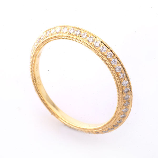 Diamonds Eternity with Yellow Gold Angle Band