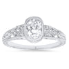 White Diamond Semi-Mount Ring