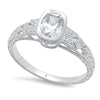 White Diamond Semi-Mount Ring