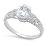 White Diamond Semi-Mount Ring