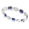 Diamond and Sapphire Eternity Band